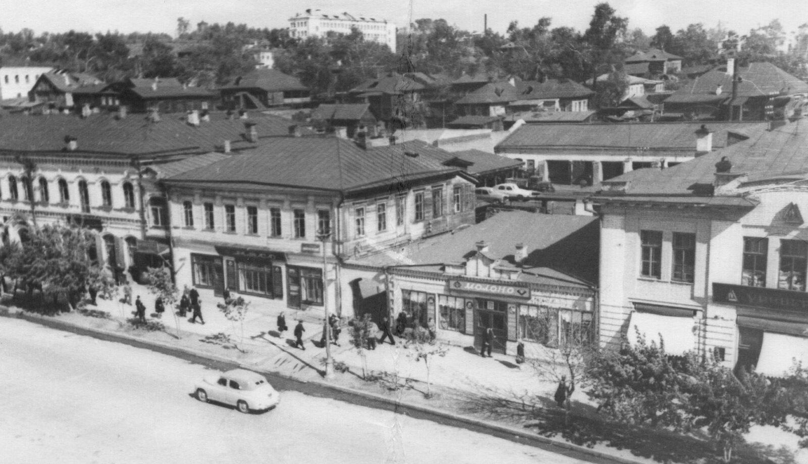 1952 год. Улица Горького Дома №№ 72 74 76 78