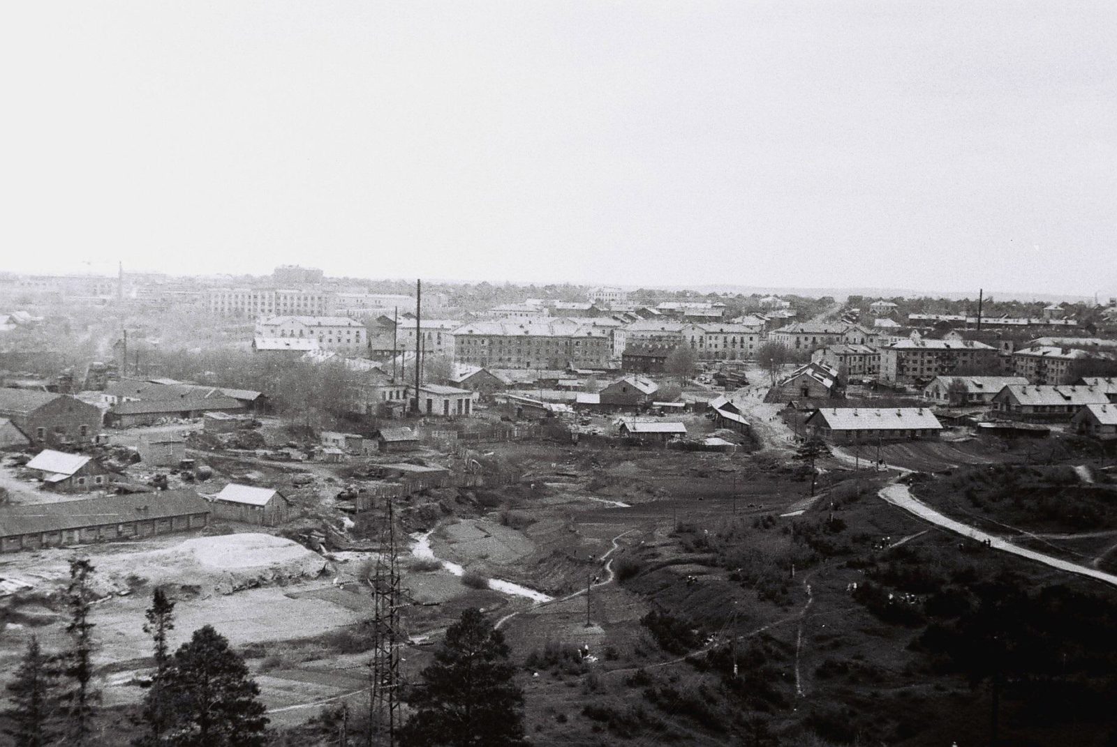 1960-е. Панорама соцгорода с трамплина. 3 ppsiz.ru 1960-е Панорама соцгорода с трамплина