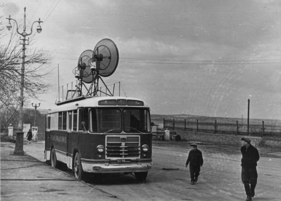 Август 1962 года Сотрудники телевидения используют в Ижевске возможности ПТС