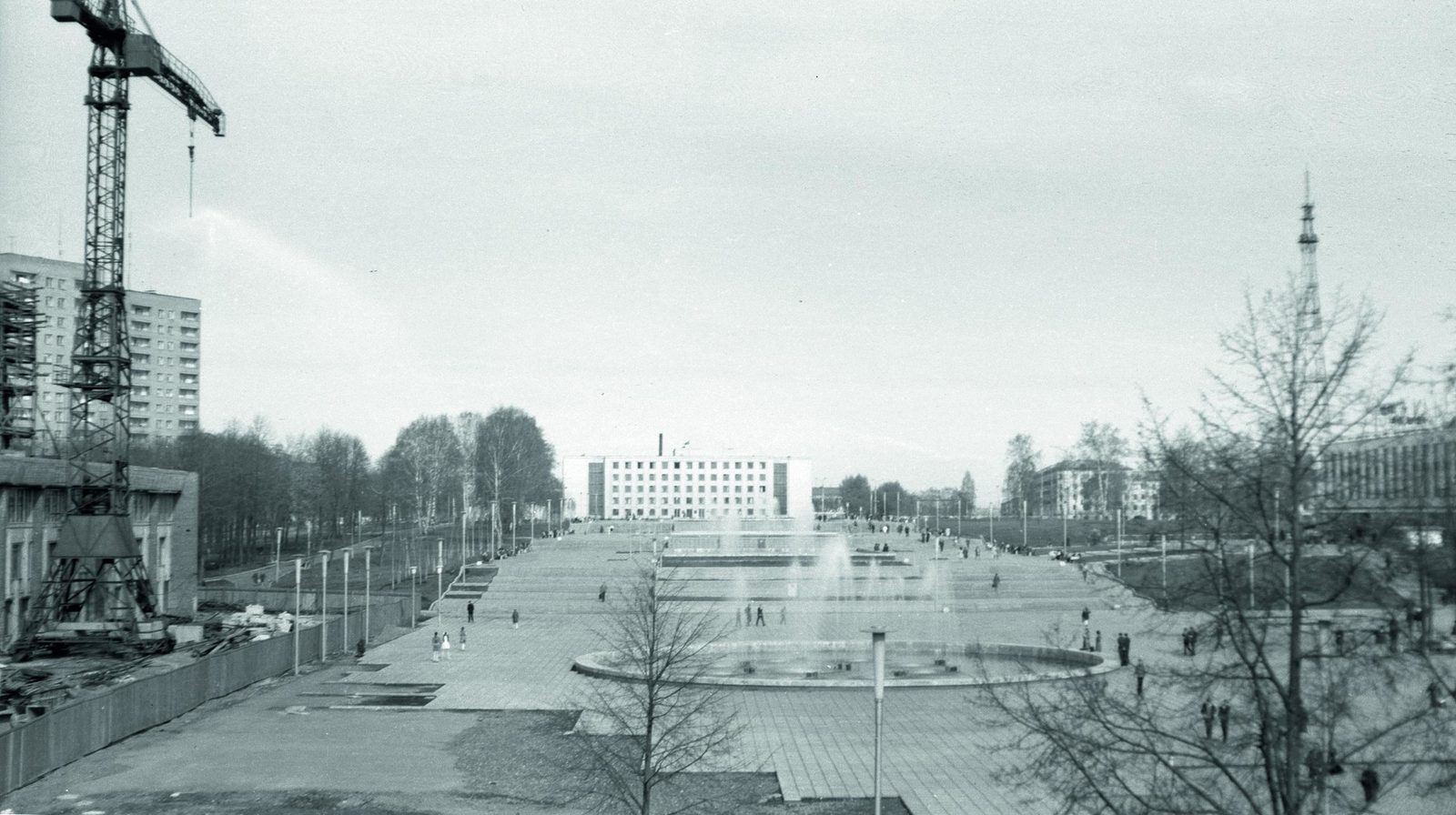 1973 год Строительство дворца культуры Металлург