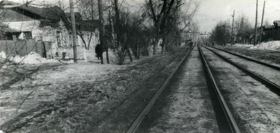 Колтома (Городок металлургов). 117 ppsiz.ru 1980-е Трамвайная линия в районе остановки 9-я Подлесная