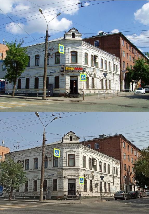 Было-стало Горького 54 Дом купчихи Барановой 2000-е-2021
