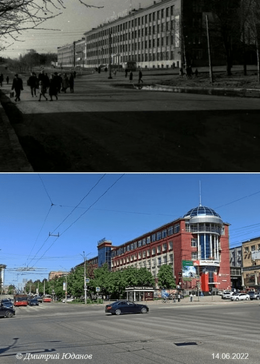 Было-стало Перекрёсток Кирова и Пушкинской 1962-2022