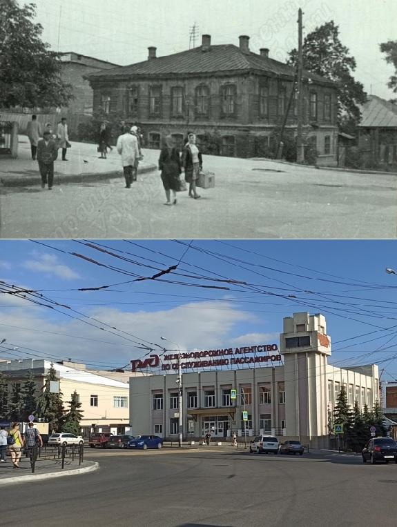 Было-стало Перекрёсток Ленина Труда и Красной 1960-е-2022