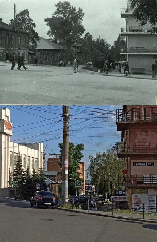 Было-стало Перекрёсток Ленина Труда и Красной 1960-е-2022