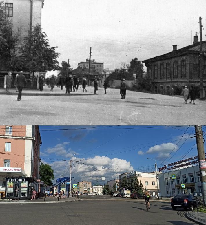 Было-стало. Перекрёсток Ленина (Труда) и Красной 1960-е-2022 3 ppsiz.ru Было-стало Перекрёсток Ленина Труда и Красной 1960-е-2022