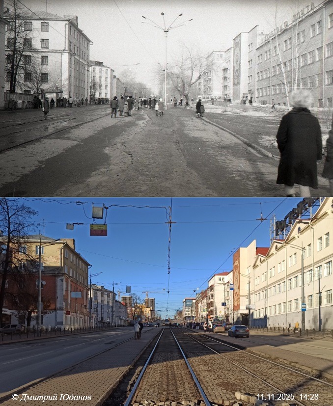 Было-стало. Улица Карла Маркса. Остановка «Центр». 1978-2025. 3 ppsiz.ru Было-стало Улица Карла Маркса Остановка Центр 1978-2025