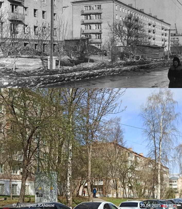 Колтома (Городок металлургов). 138 ppsiz.ru Было-стало Улица Средняя 50 лет Пионерии Дома 30-28-26 1970-2025