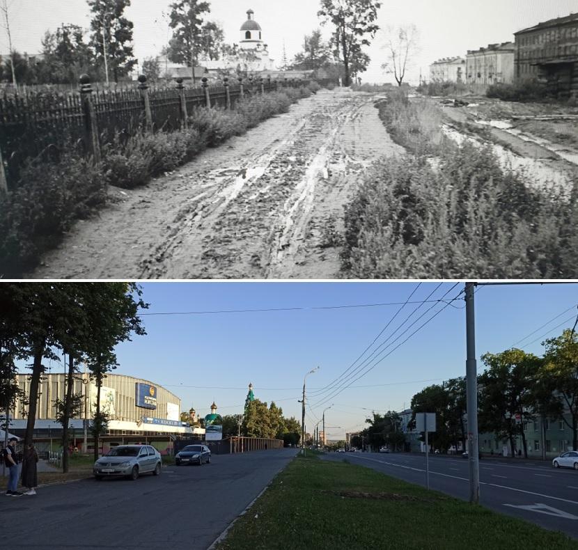 Было-стало Улица Удмуртская Вид на юг 1959-2022