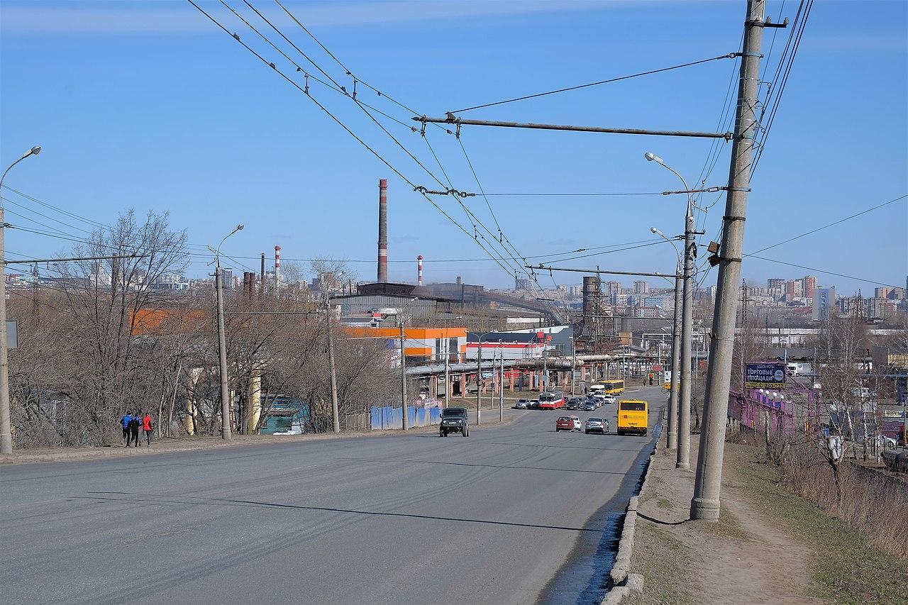 Вид на промплощадку АО Ижсталь